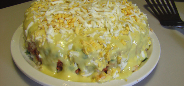 Pastel Gratinado de arroz