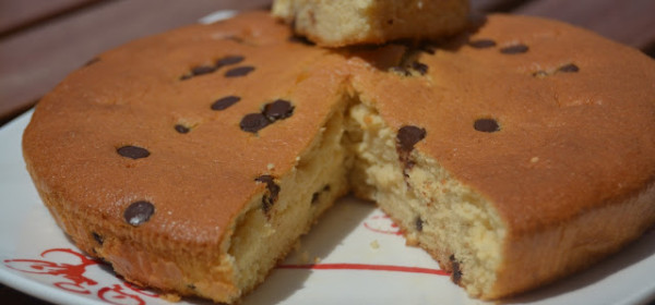 Torta rápida de vainilla y chocolate
