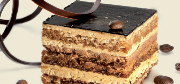 Postre crocante de café