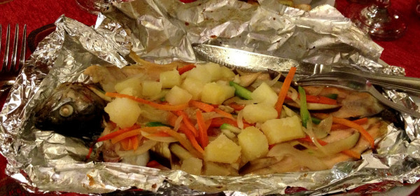Trucha en Papillote