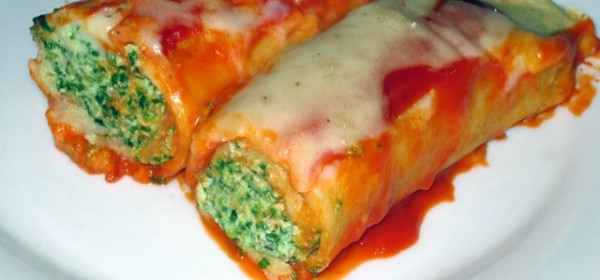 Canelones de Ricota y espinacas